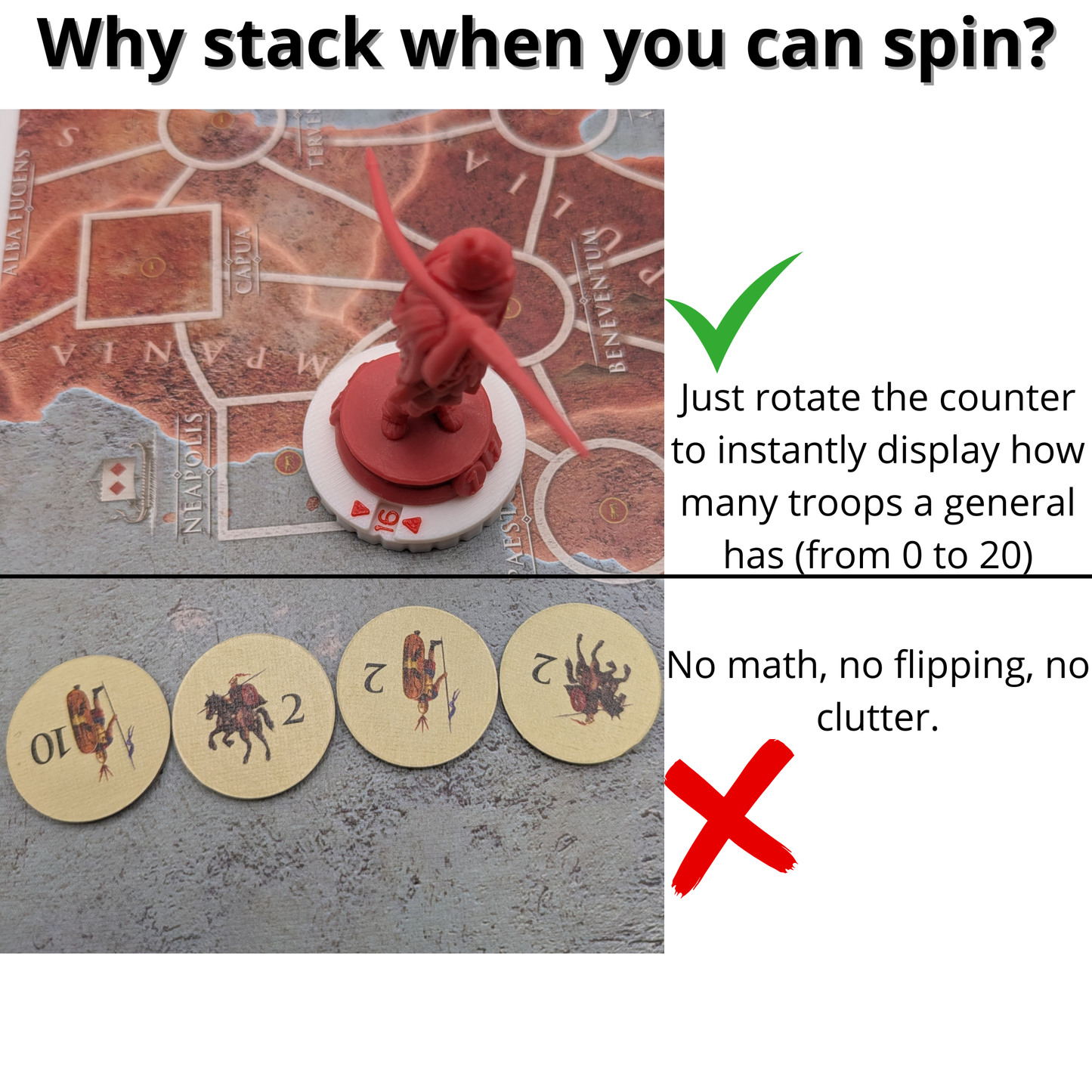 Magnetic Troop Counters – with 3D Elephants for Hannibal & Hamilcar