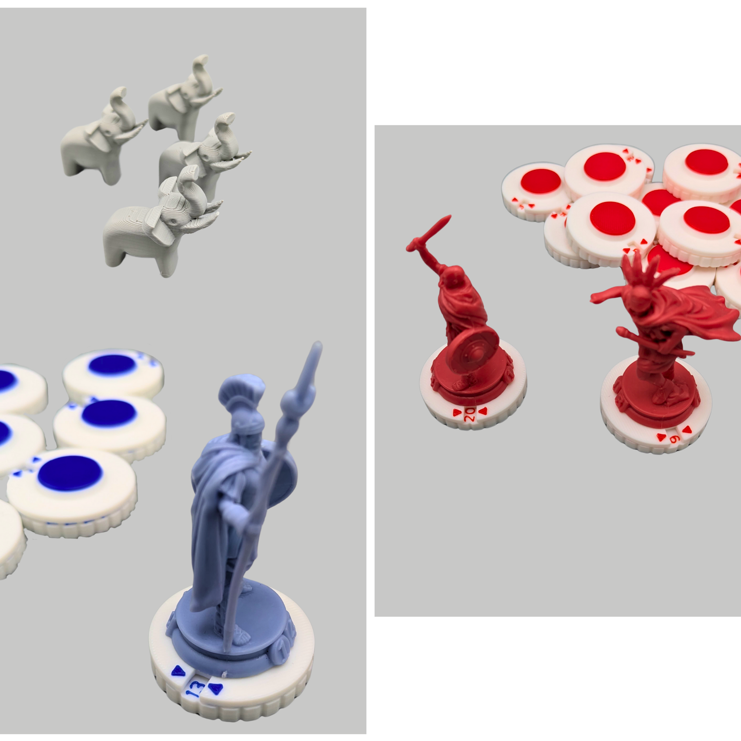 Magnetic Troop Counters – with 3D Elephants for Hannibal & Hamilcar
