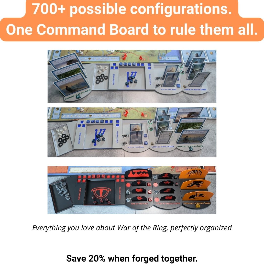 All-in-One Command Board System for War of the Ring – Lords & Warriors Expansions Organizer