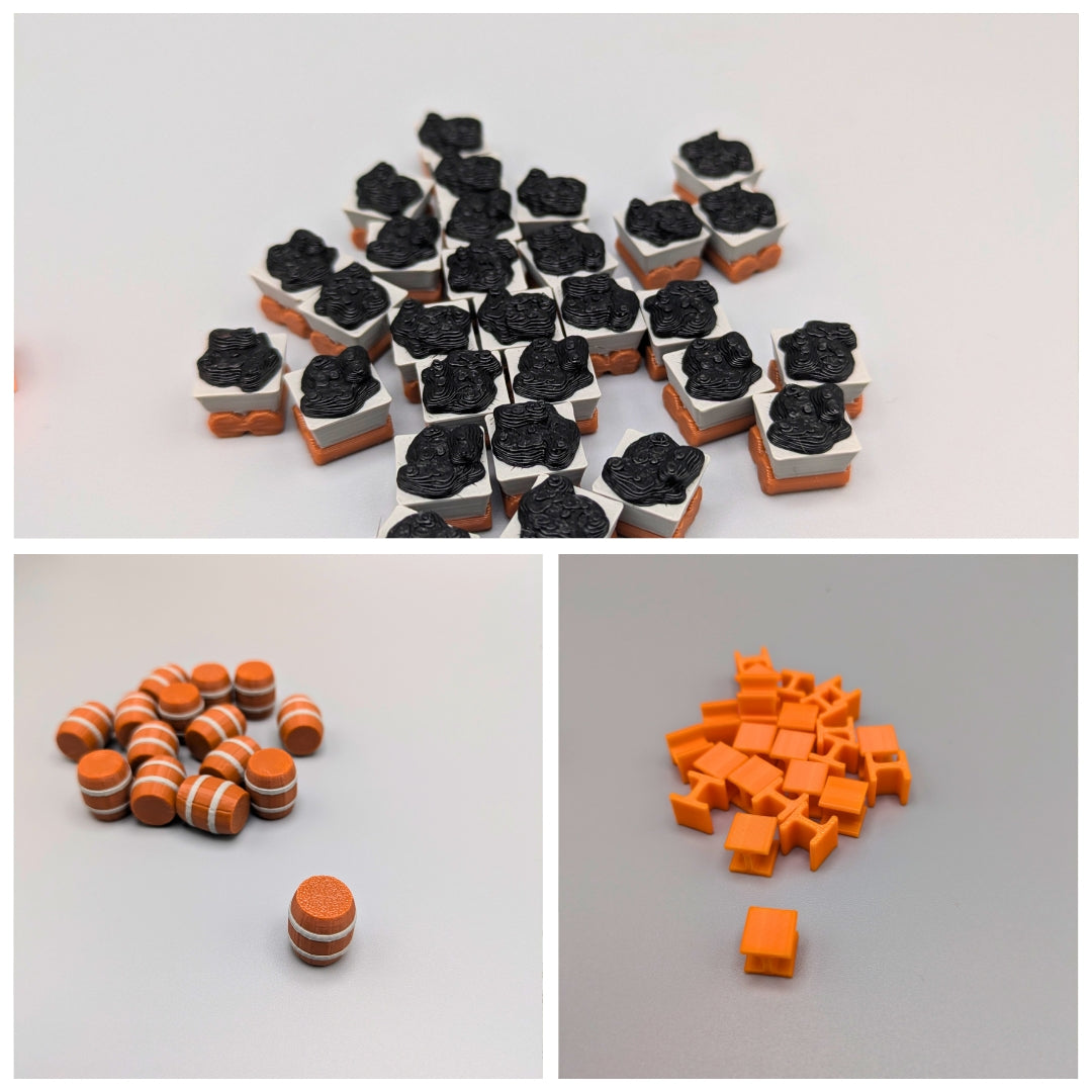 Brass Birmingham Complete Upgrade Kit | VP Markers, Resources, Trains & Boats