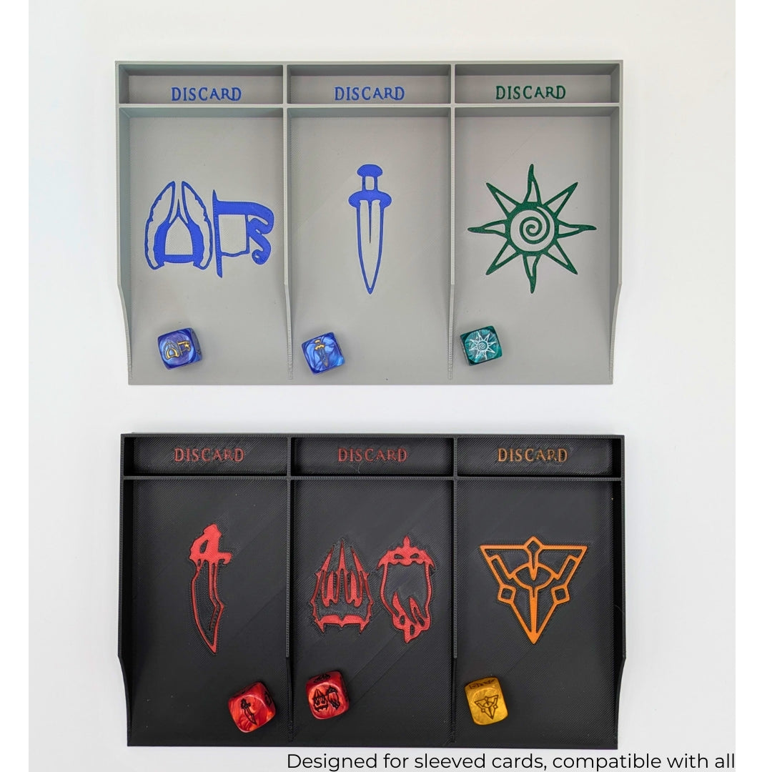 Draw & Discard Card Holder | War of the Ring Gaming Accessory Materia3DShop Draw & Discard Card Holder | War of the Ring Gaming Accessory Materia3DShop