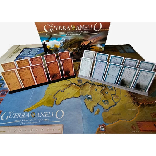 Magnetic hand card holder for War of the Ring, holds 10 cards in compact tray