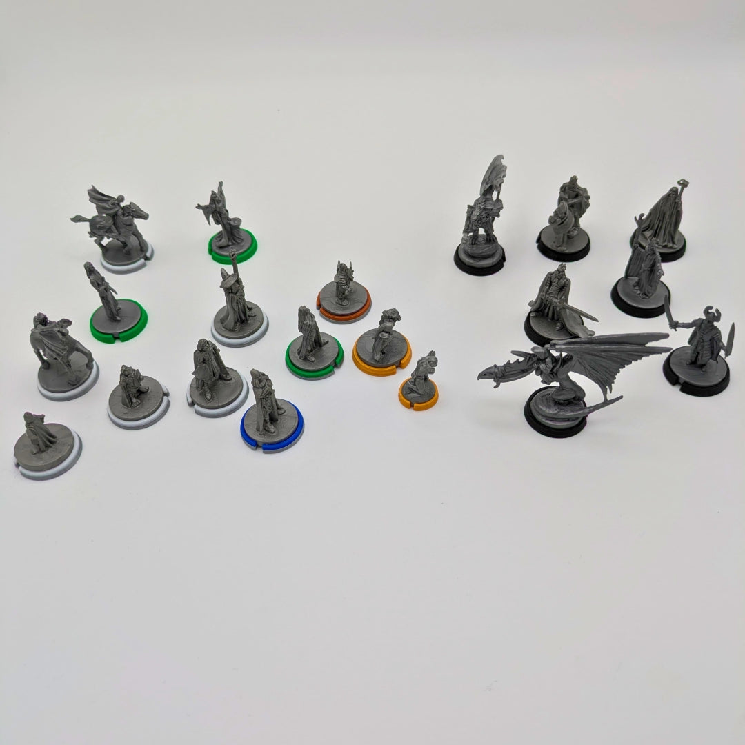 Character Bases for War of the Ring | Color-Coded Set for All Heroes
