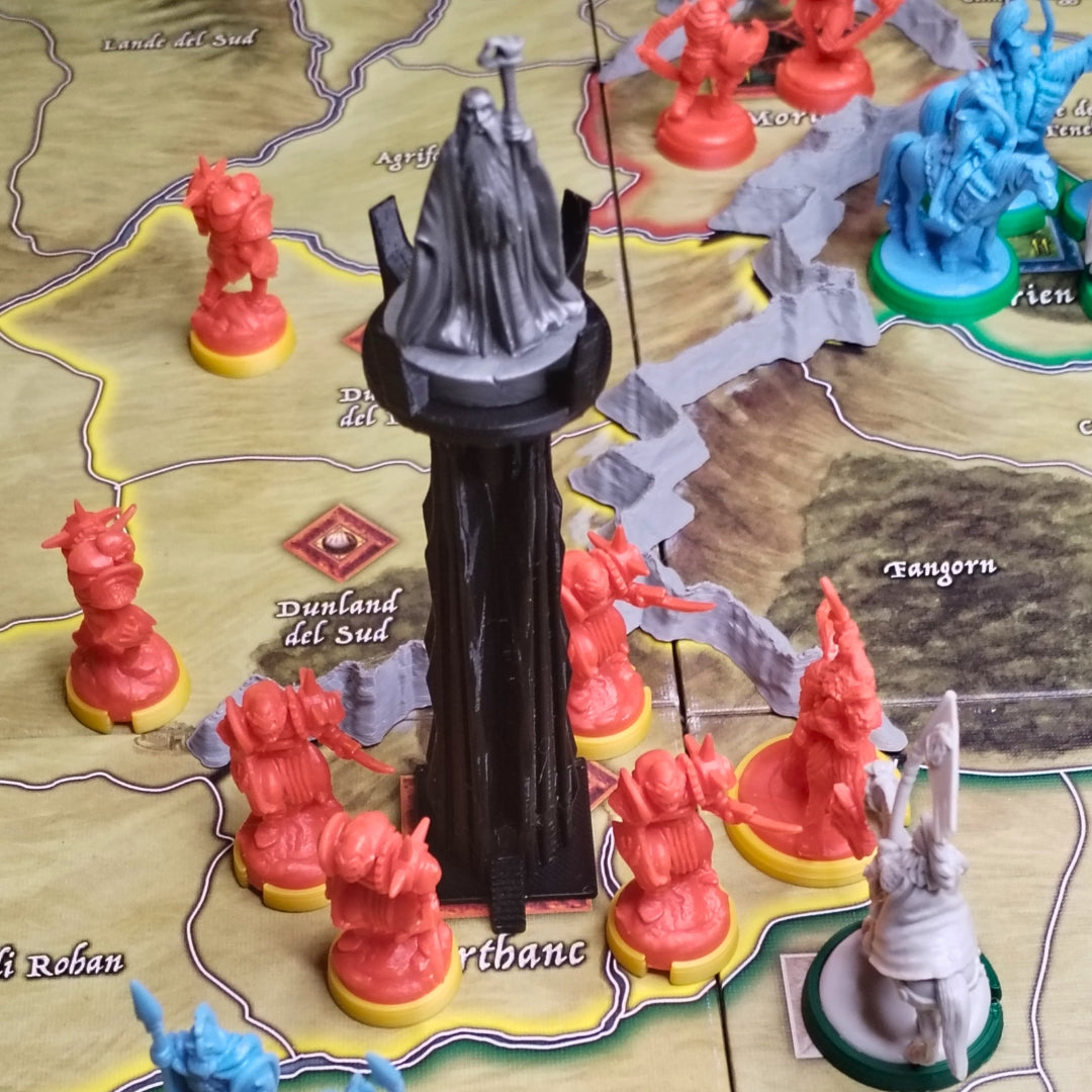 Orthanc Tower for War of the Ring, 3D printed upgrade by Materia3DShop
