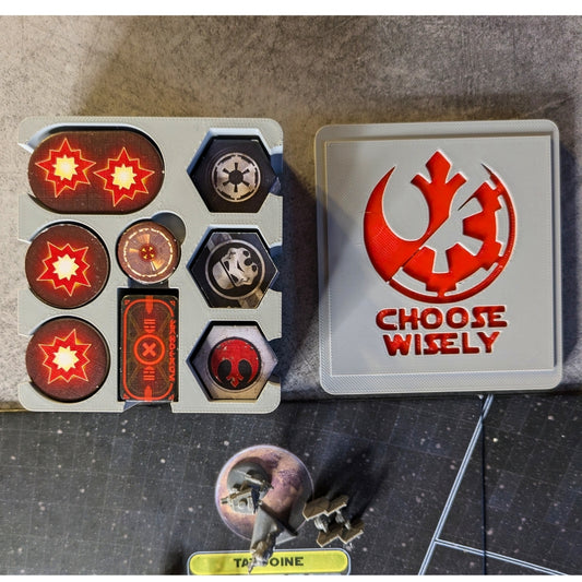 Token Container for Star Wars Rebellion, 3D printed upgrade by Materia3DShop