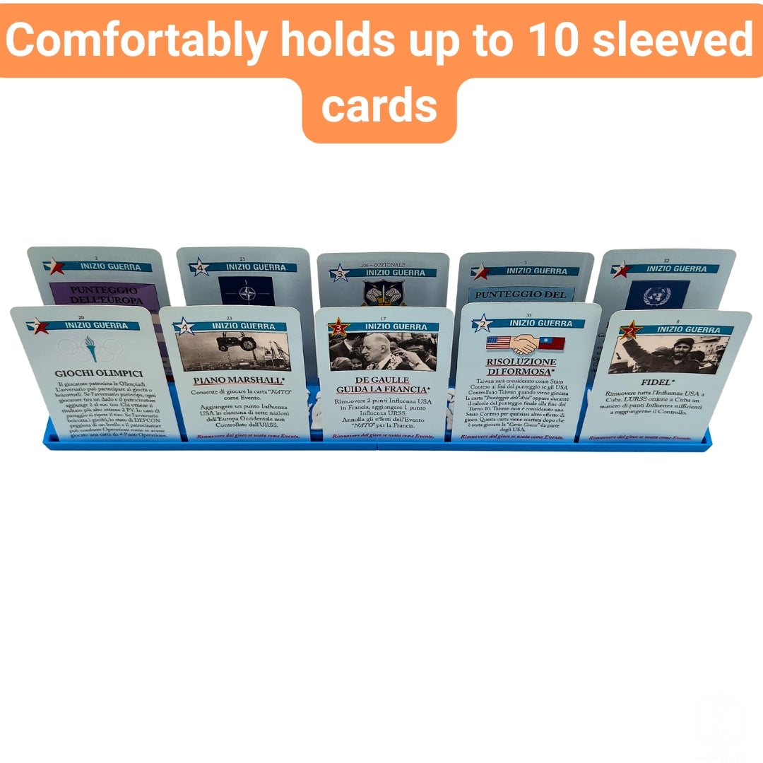 Card Holder for Twilight Struggle | Magnetic Dual Row Card Organizer for USA & USSR
