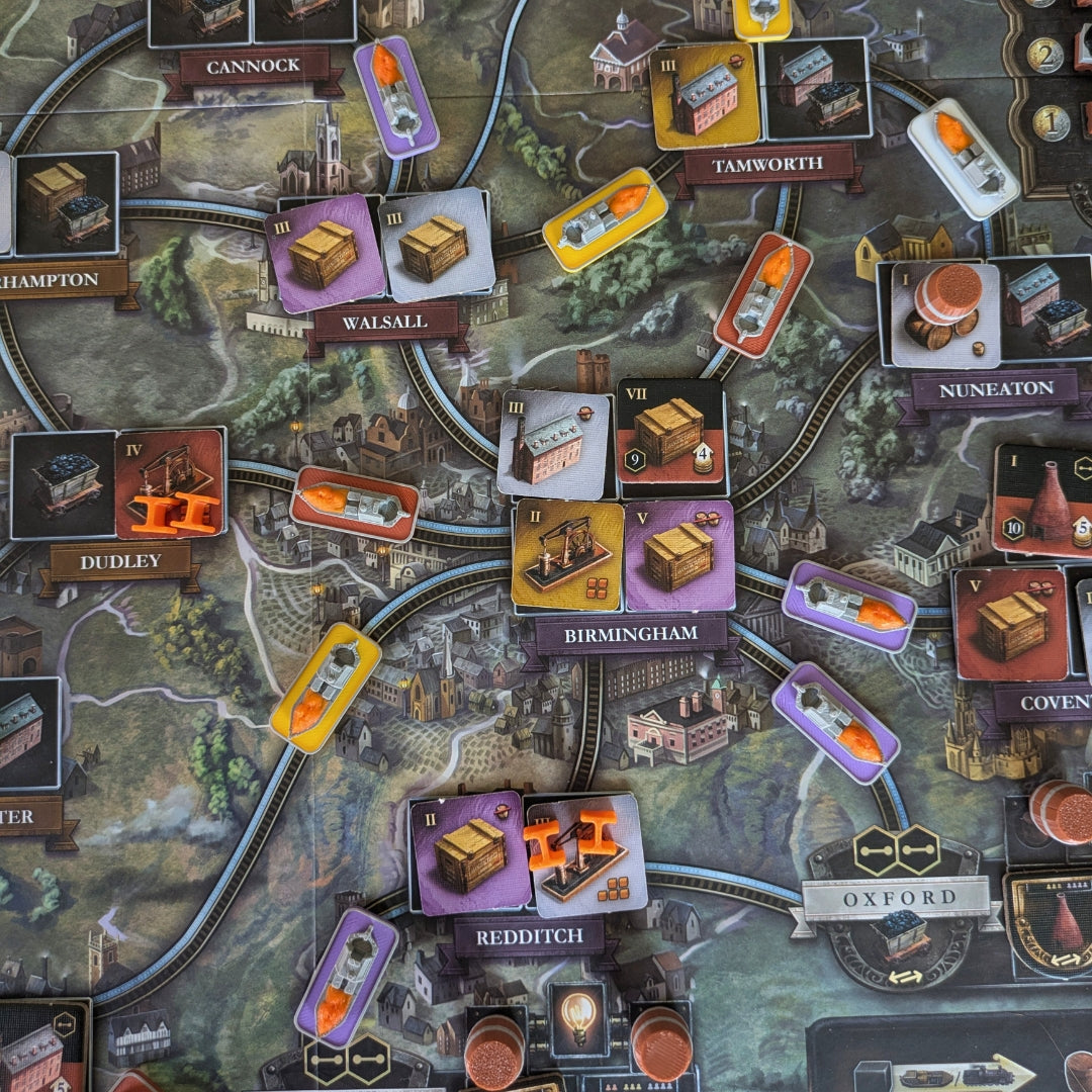 Brass Birmingham Complete Upgrade Kit | VP Markers, Resources, Trains & Boats