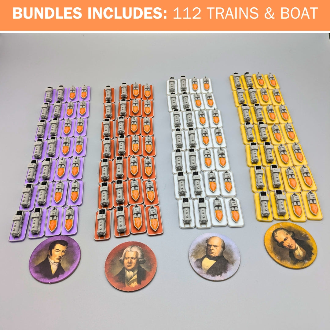 Brass Birmingham Complete Upgrade Kit | VP Markers, Resources, Trains & Boats