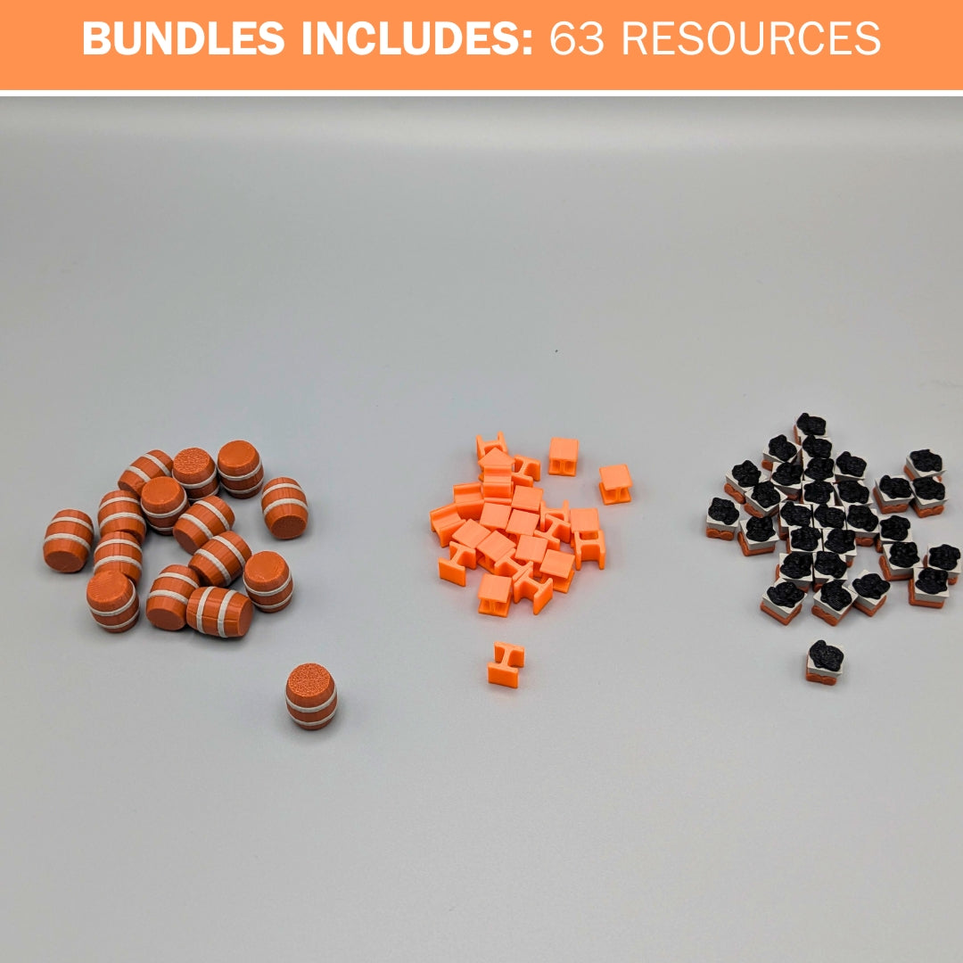 Brass Birmingham Complete Upgrade Kit | VP Markers, Resources, Trains & Boats