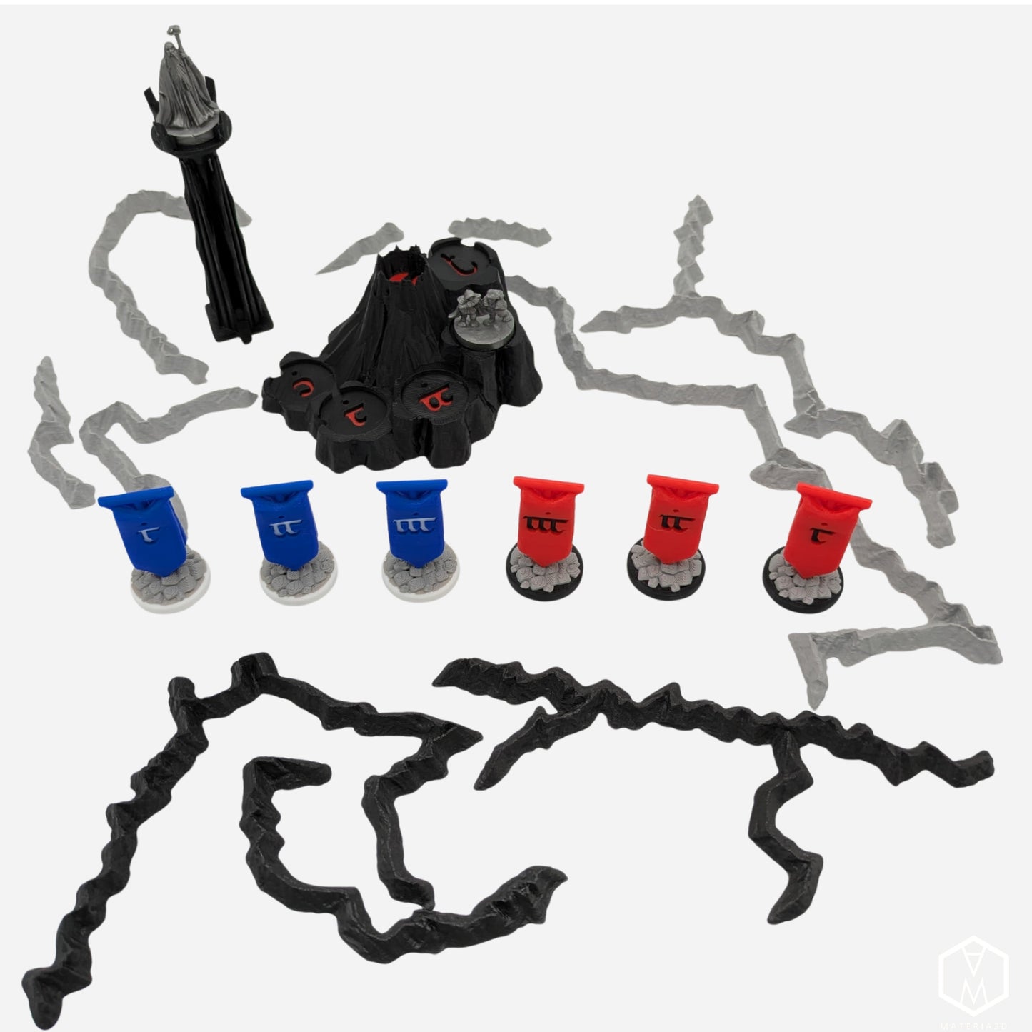 War of the Ring 3D upgrade kit with Mount Doom, Orthanc, army banners and mountain terrain