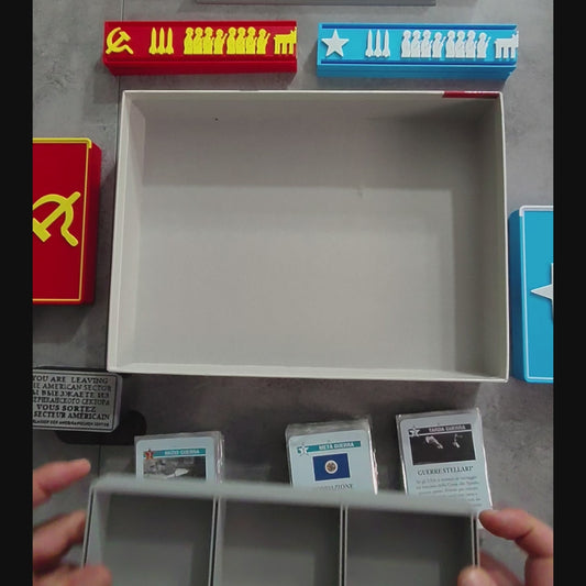 Twilight Struggle All-in-One Organizer | Card Holder, Token Storage & Deck System